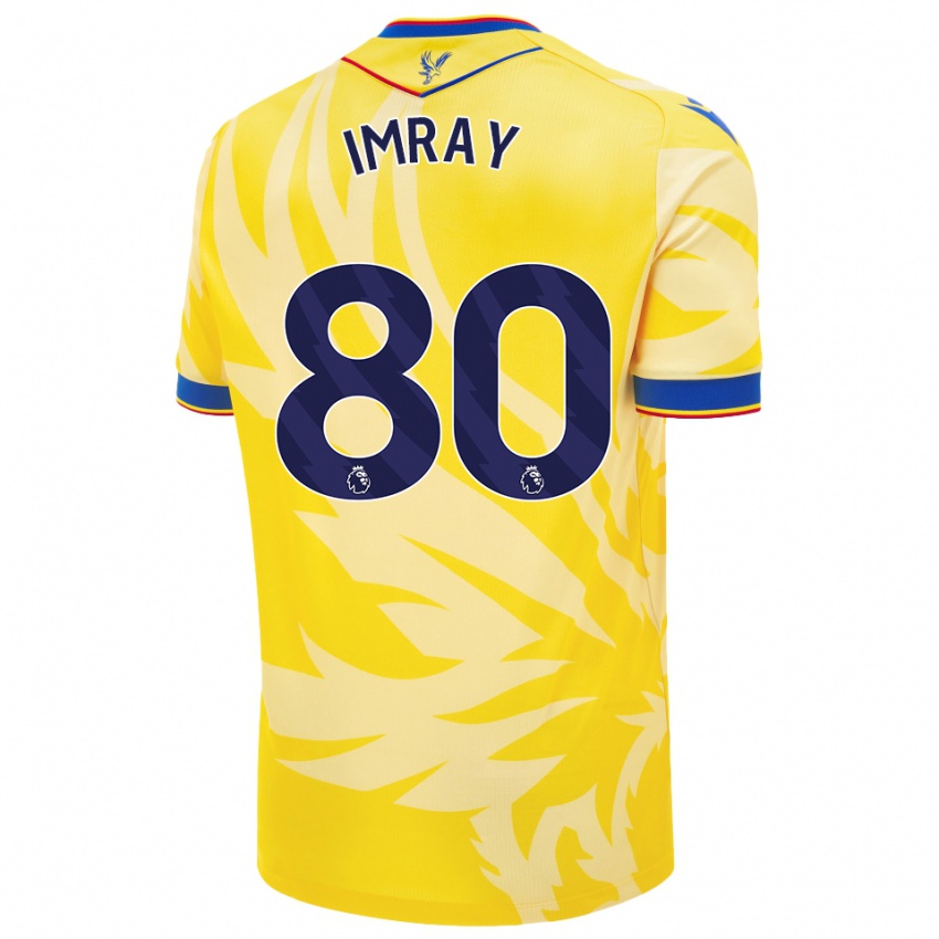 Niño Camiseta Danny Imray #80 Amarillo 2ª Equipación 2024/25 La Camisa