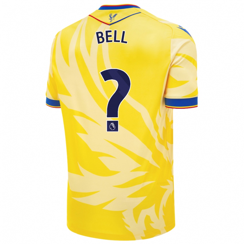 Niño Camiseta Freddie Bell #0 Amarillo 2ª Equipación 2024/25 La Camisa