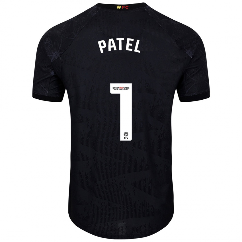 Niño Camiseta Safia Middleton-Patel #1 Negro Blanco 2ª Equipación 2024/25 La Camisa