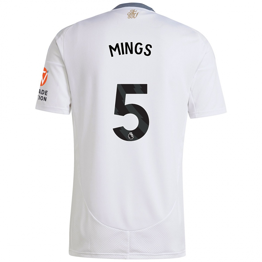 Niño Camiseta Tyrone Mings #5 Blanco 2ª Equipación 2024/25 La Camisa