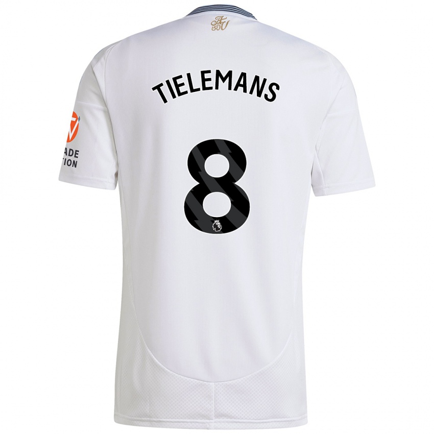 Niño Camiseta Youri Tielemans #8 Blanco 2ª Equipación 2024/25 La Camisa