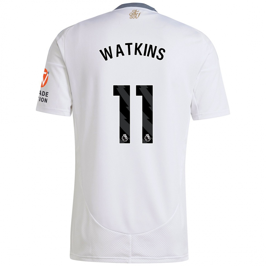 Niño Camiseta Ollie Watkins #11 Blanco 2ª Equipación 2024/25 La Camisa