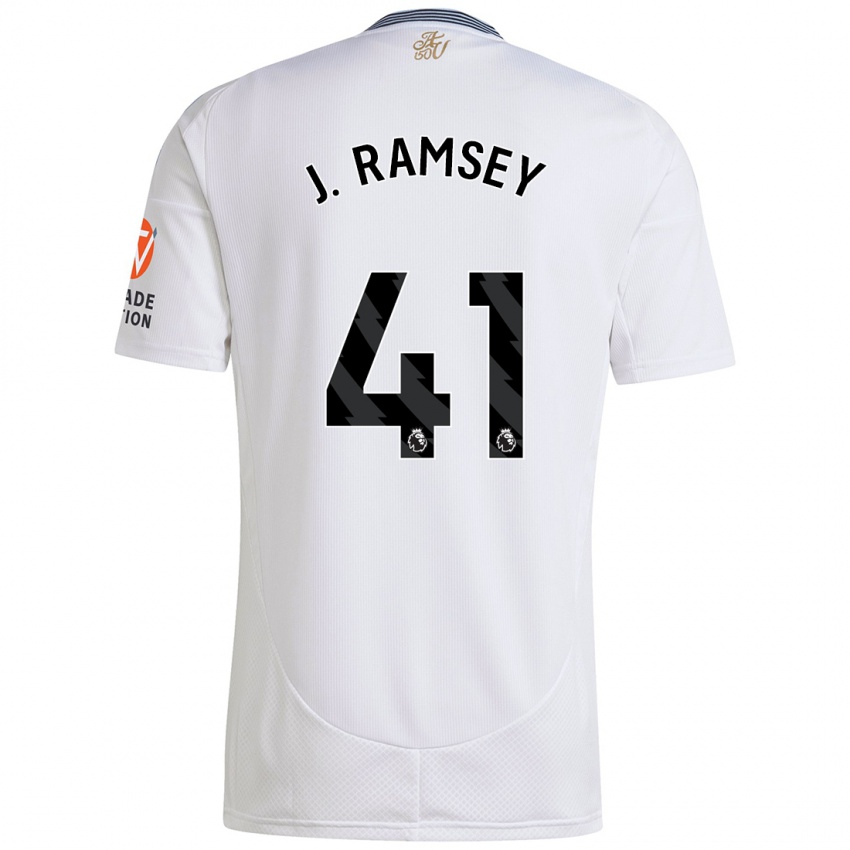 Niño Camiseta Jacob Ramsey #41 Blanco 2ª Equipación 2024/25 La Camisa