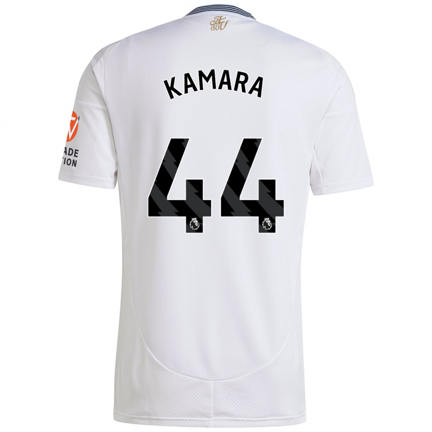 Niño Camiseta Boubacar Kamara #44 Blanco 2ª Equipación 2024/25 La Camisa