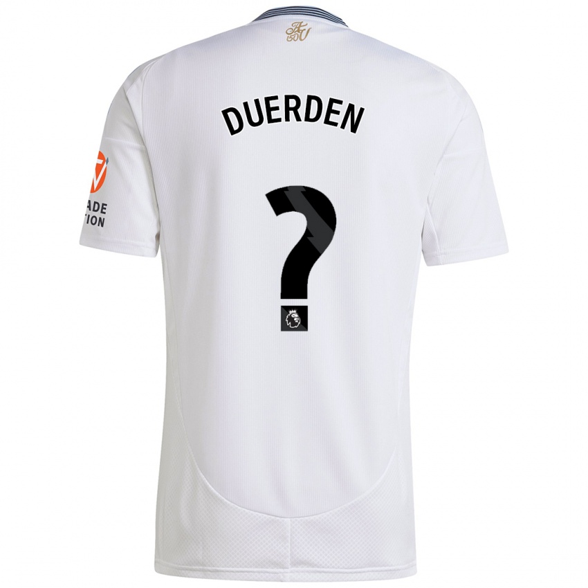 Niño Camiseta Archie Duerden #0 Blanco 2ª Equipación 2024/25 La Camisa