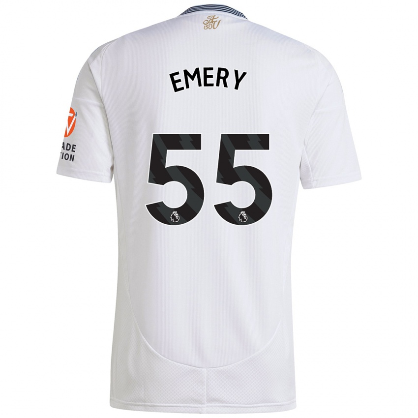 Niño Camiseta Lander Emery #55 Blanco 2ª Equipación 2024/25 La Camisa