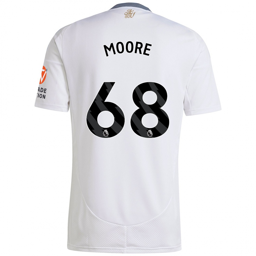 Niño Camiseta Kobei Moore #68 Blanco 2ª Equipación 2024/25 La Camisa