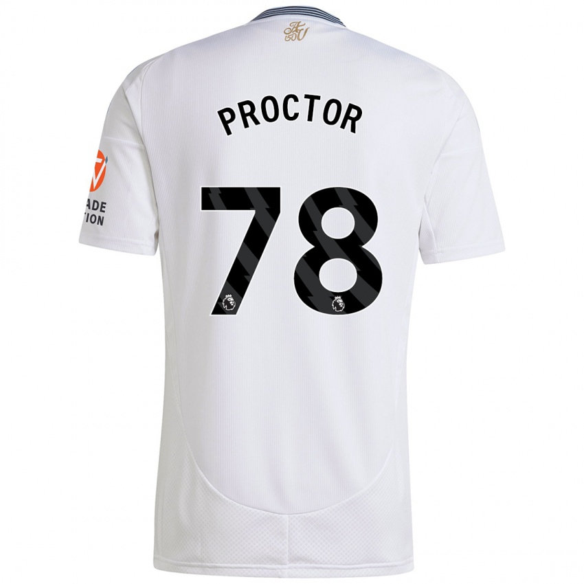 Niño Camiseta Sam Proctor #78 Blanco 2ª Equipación 2024/25 La Camisa