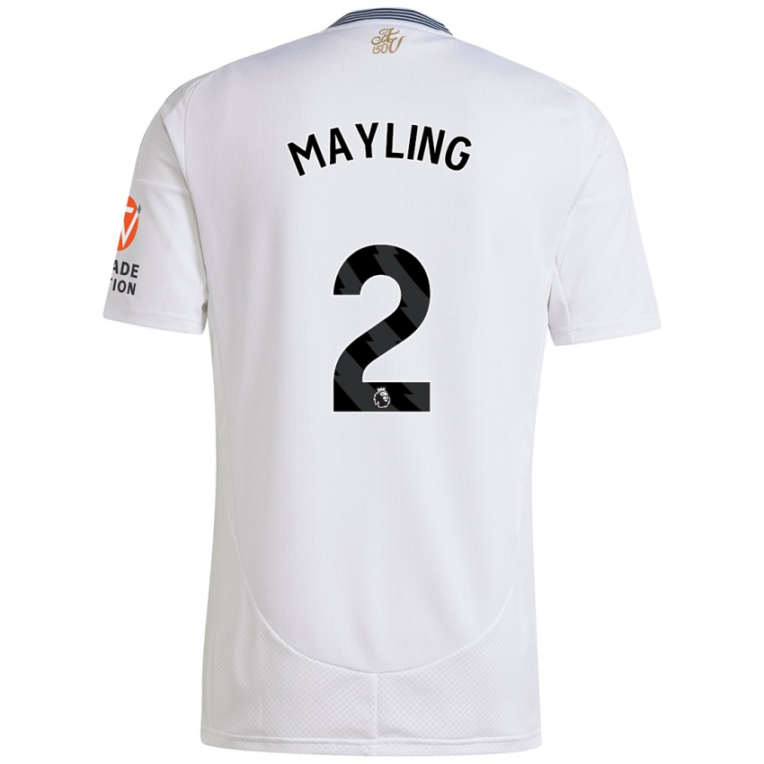 Niño Camiseta Sarah Mayling #2 Blanco 2ª Equipación 2024/25 La Camisa