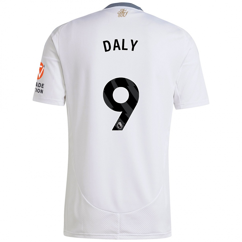 Niño Camiseta Rachel Daly #9 Blanco 2ª Equipación 2024/25 La Camisa