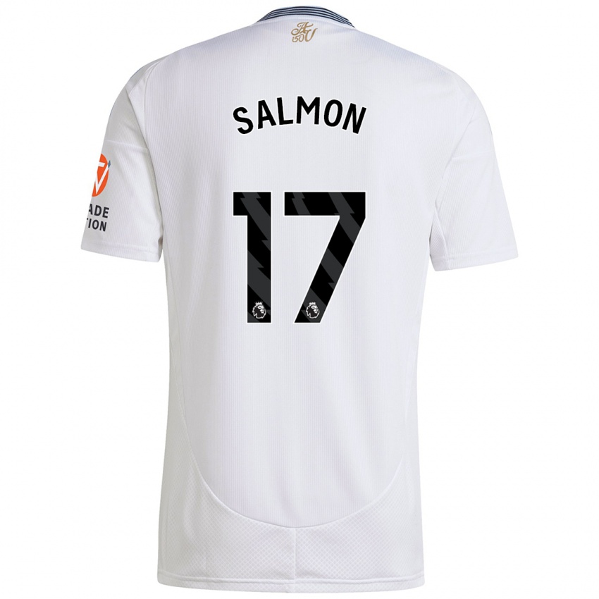 Niño Camiseta Ebony Salmon #17 Blanco 2ª Equipación 2024/25 La Camisa