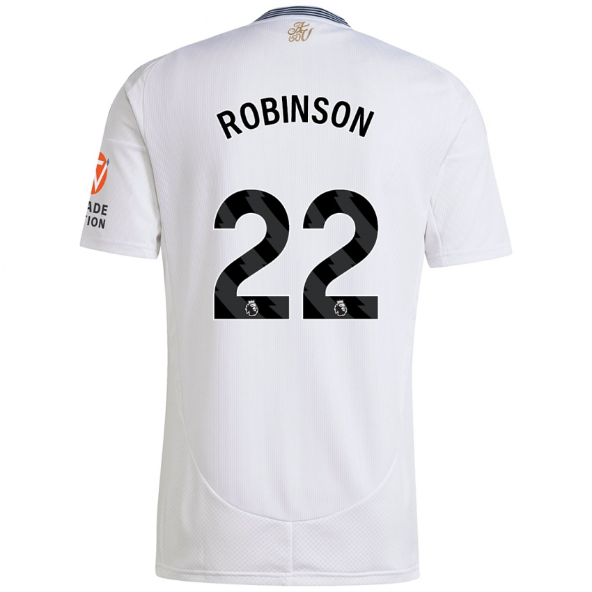 Niño Camiseta Katie Robinson #22 Blanco 2ª Equipación 2024/25 La Camisa