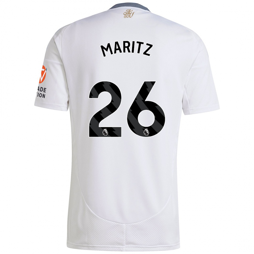 Niño Camiseta Noelle Maritz #26 Blanco 2ª Equipación 2024/25 La Camisa