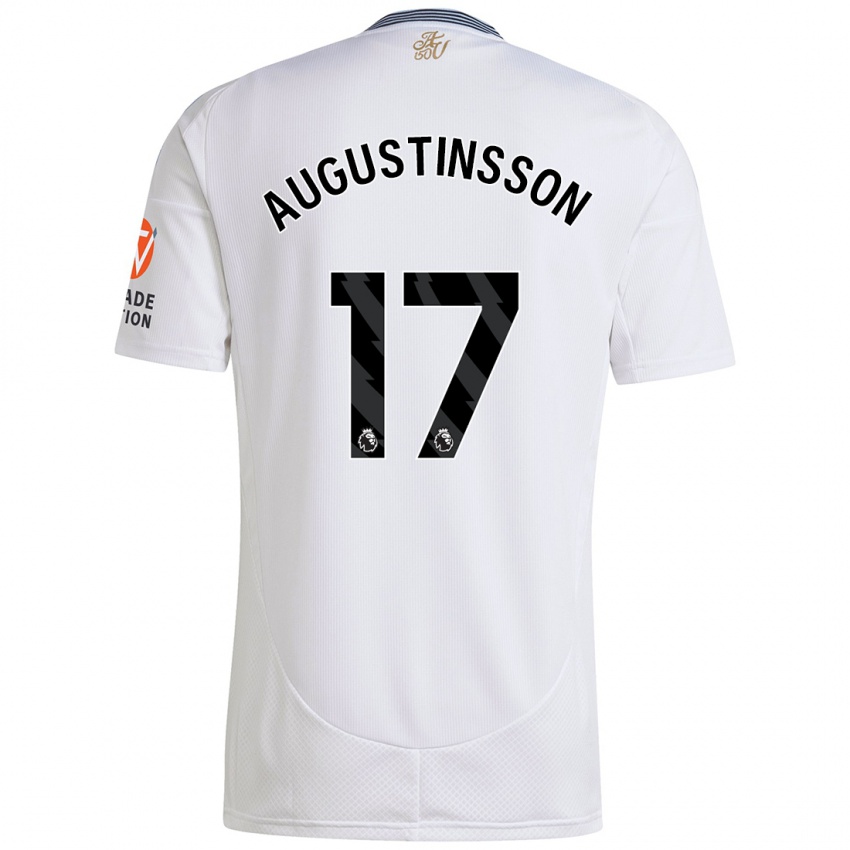 Niño Camiseta Ludwig Augustinsson #17 Blanco 2ª Equipación 2024/25 La Camisa