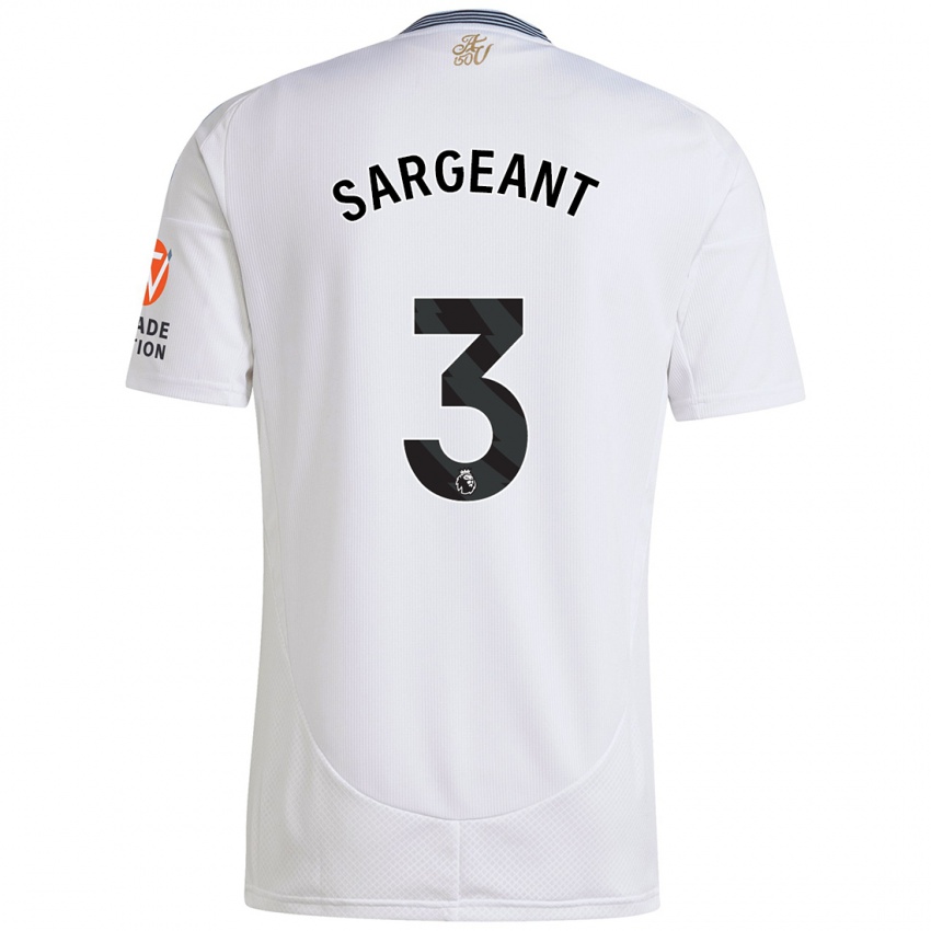 Niño Camiseta Meaghan Sargeant #3 Blanco 2ª Equipación 2024/25 La Camisa