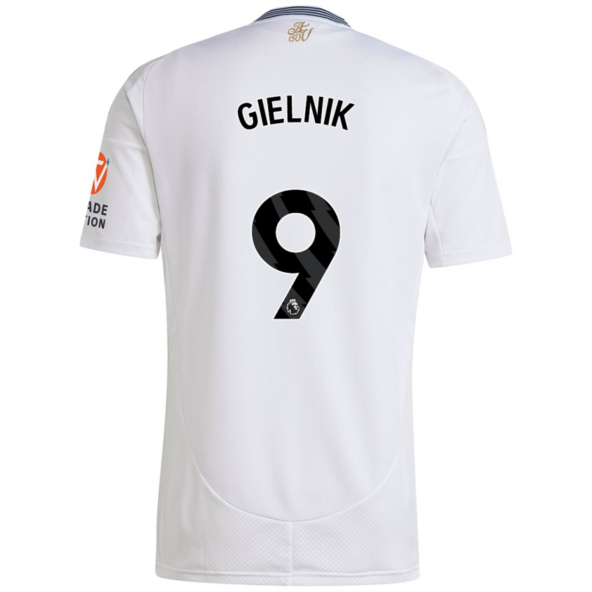 Niño Camiseta Emily Gielnik #9 Blanco 2ª Equipación 2024/25 La Camisa