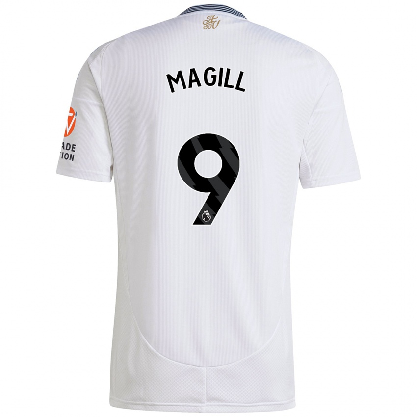 Niño Camiseta Simone Magill #9 Blanco 2ª Equipación 2024/25 La Camisa