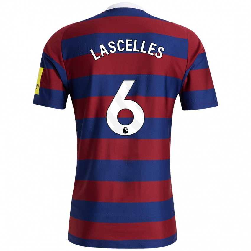 Niño Camiseta Jamaal Lascelles #6 Burdeos Azul Marino 2ª Equipación 2024/25 La Camisa