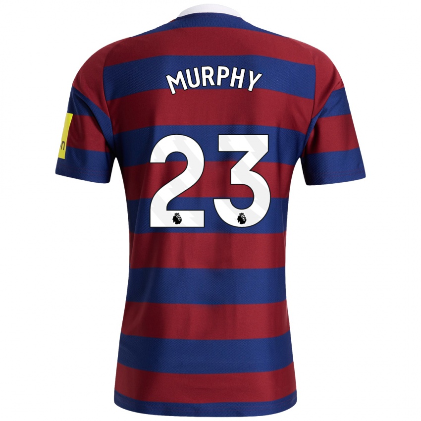 Niño Camiseta Jacob Murphy #23 Burdeos Azul Marino 2ª Equipación 2024/25 La Camisa