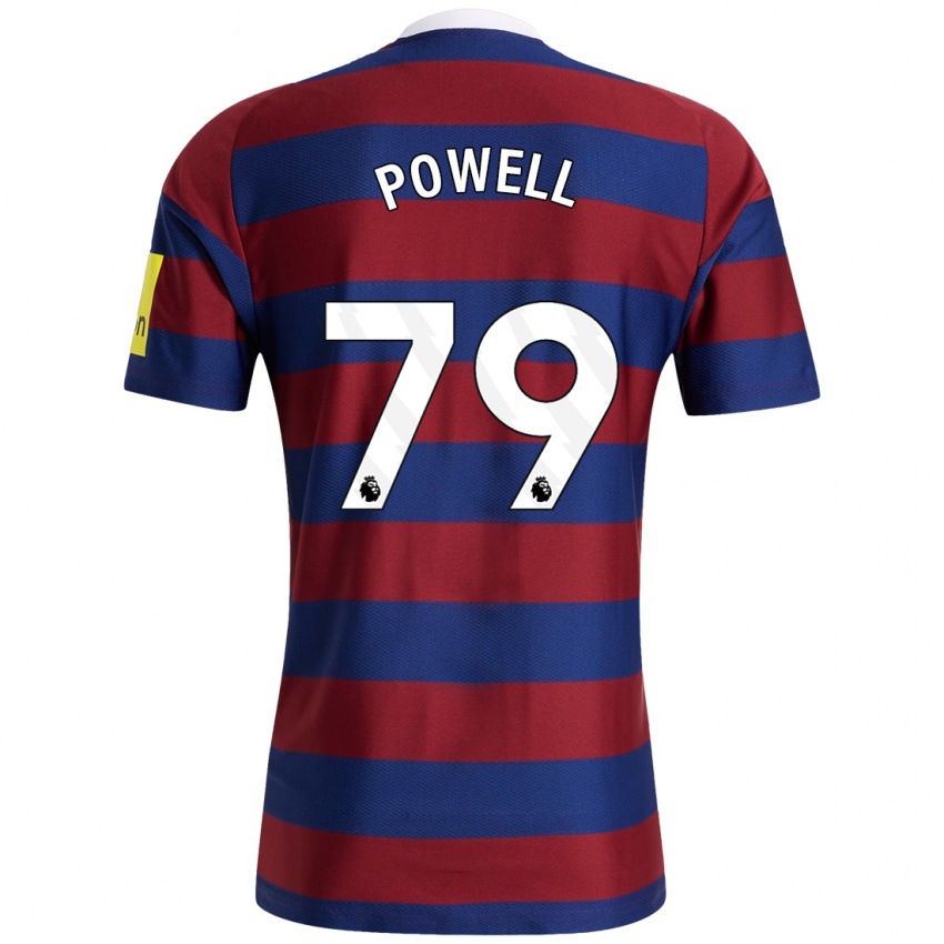 Niño Camiseta Rory Powell #79 Burdeos Azul Marino 2ª Equipación 2024/25 La Camisa