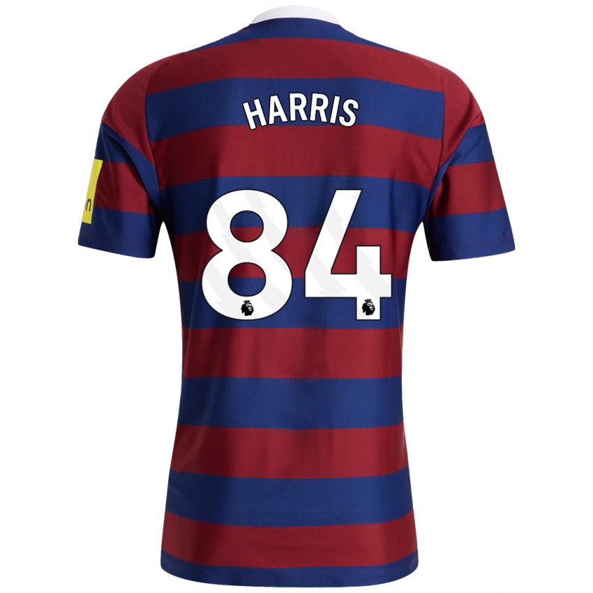 Niño Camiseta Aidan Harris #84 Burdeos Azul Marino 2ª Equipación 2024/25 La Camisa