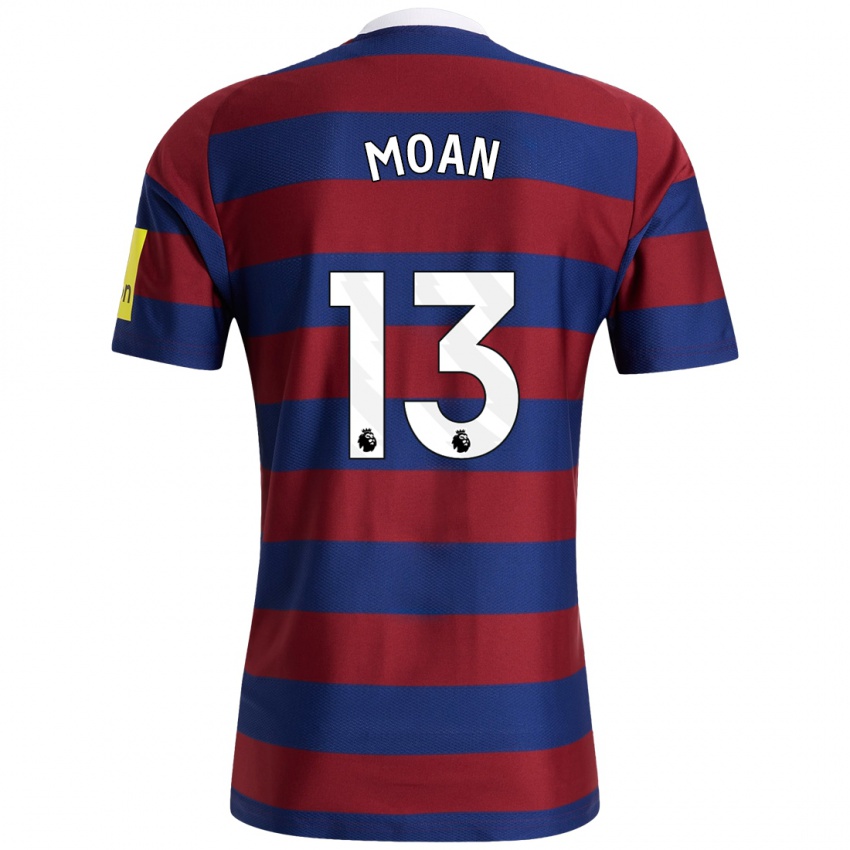 Niño Camiseta Claudia Moan #13 Burdeos Azul Marino 2ª Equipación 2024/25 La Camisa