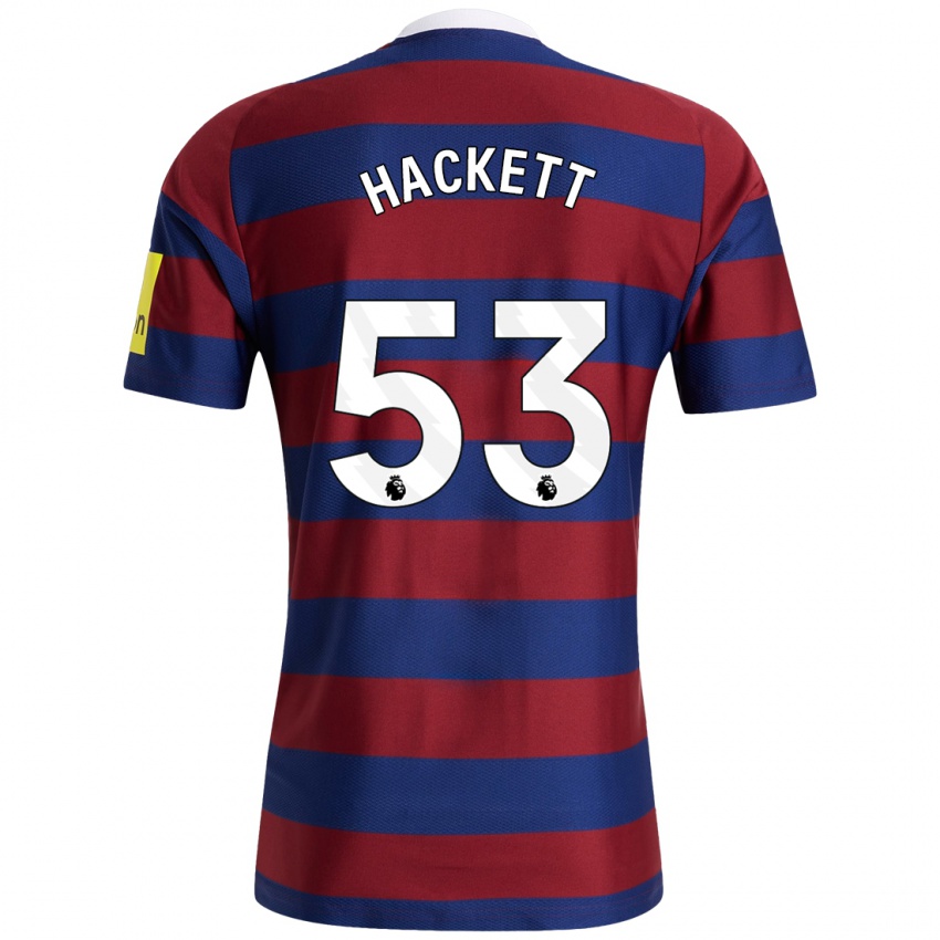 Niño Camiseta Jordan Hackett #53 Burdeos Azul Marino 2ª Equipación 2024/25 La Camisa