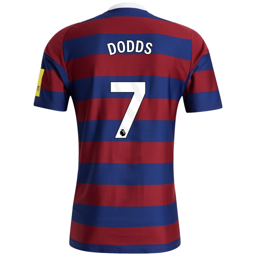 Niño Camiseta Tyler Dodds #7 Burdeos Azul Marino 2ª Equipación 2024/25 La Camisa