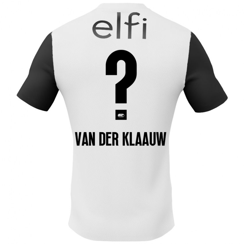 Niño Camiseta Deacon Van Der Klaauw #0 Blanco Negro 2ª Equipación 2024/25 La Camisa