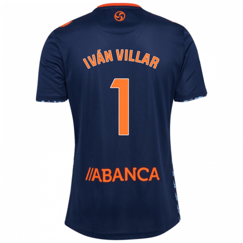 Niño Camiseta Iván Villar #1 Azul Marino 2ª Equipación 2024/25 La Camisa