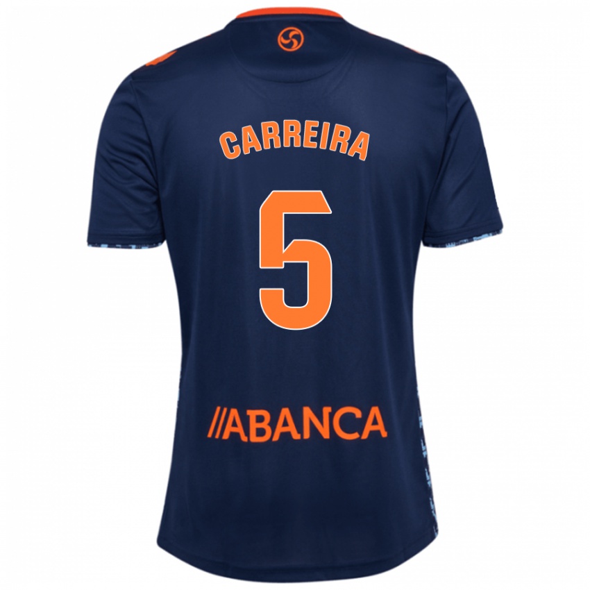 Niño Camiseta Sergio Carreira #5 Azul Marino 2ª Equipación 2024/25 La Camisa