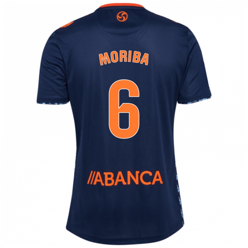 Niño Camiseta Ilaix Moriba #6 Azul Marino 2ª Equipación 2024/25 La Camisa