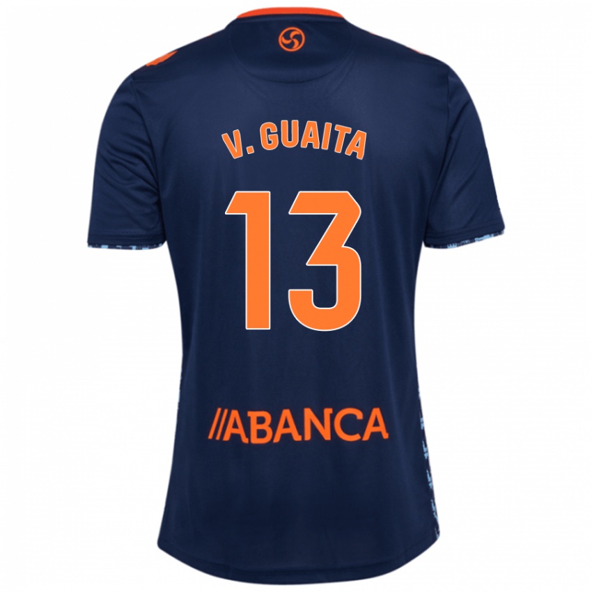 Niño Camiseta Vicente Guaita #13 Azul Marino 2ª Equipación 2024/25 La Camisa