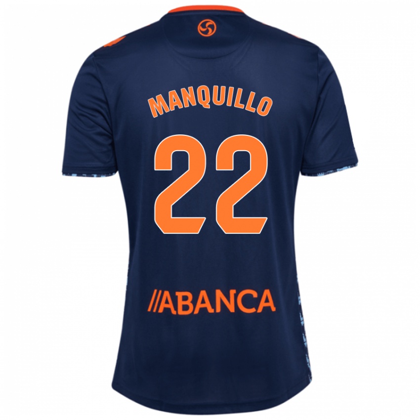 Niño Camiseta Javier Manquillo #22 Azul Marino 2ª Equipación 2024/25 La Camisa