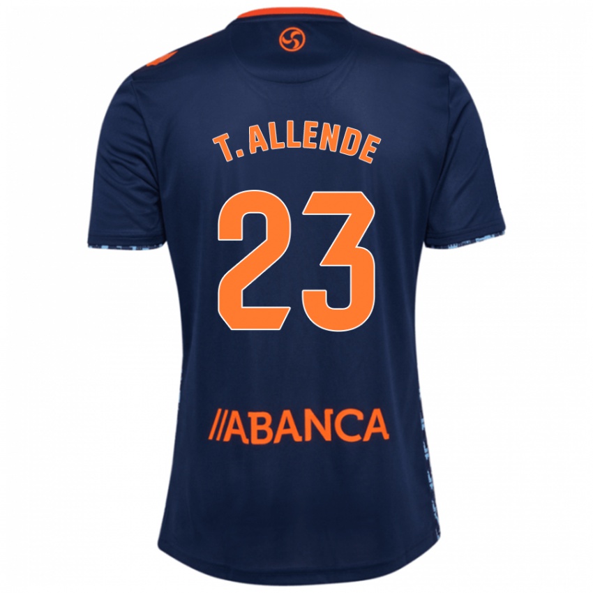 Niño Camiseta Tadeo Allende #23 Azul Marino 2ª Equipación 2024/25 La Camisa