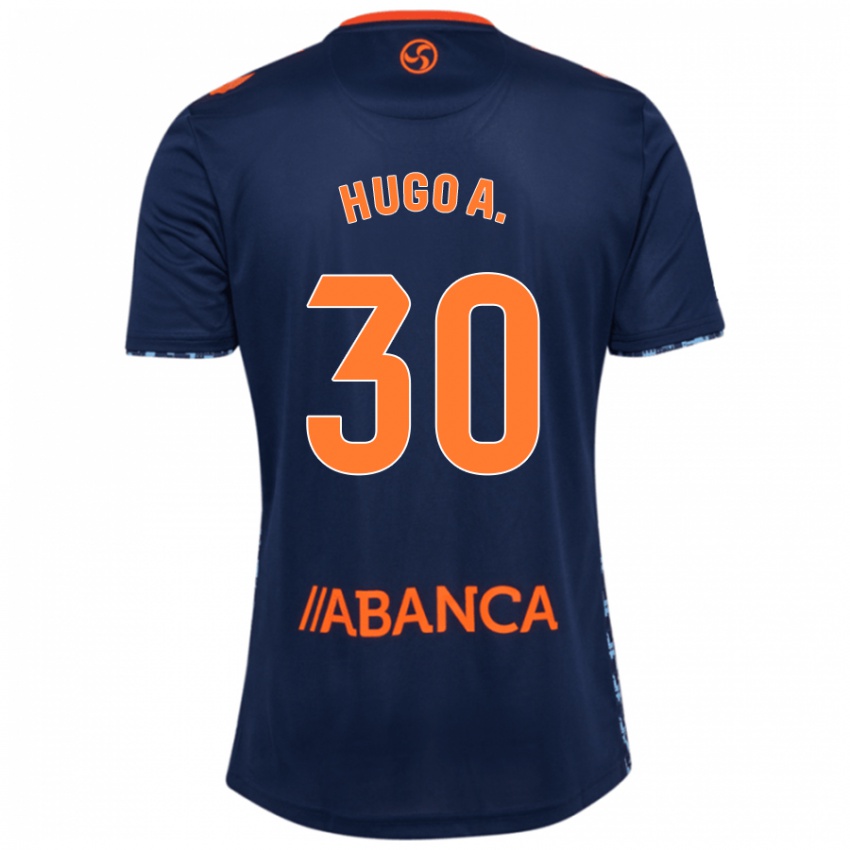 Niño Camiseta Hugo Álvarez #30 Azul Marino 2ª Equipación 2024/25 La Camisa