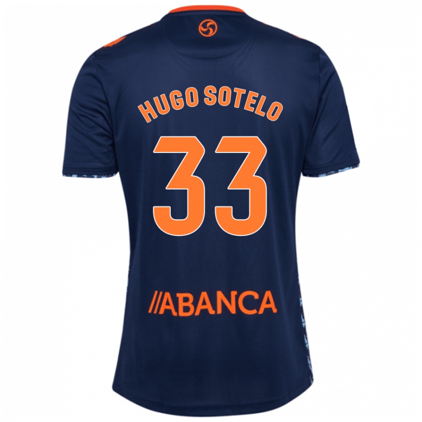 Niño Camiseta Hugo Sotelo #33 Azul Marino 2ª Equipación 2024/25 La Camisa