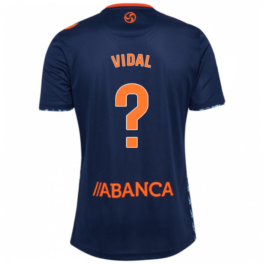 Niño Camiseta Marc Vidal #0 Azul Marino 2ª Equipación 2024/25 La Camisa