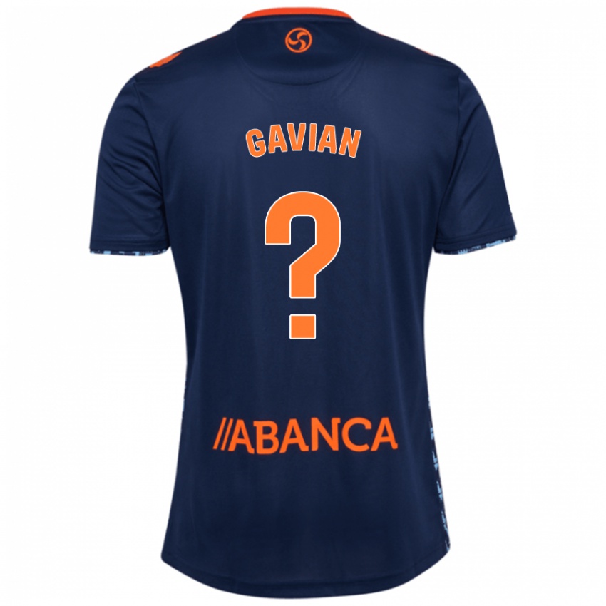 Niño Camiseta Pablo Gavian #0 Azul Marino 2ª Equipación 2024/25 La Camisa