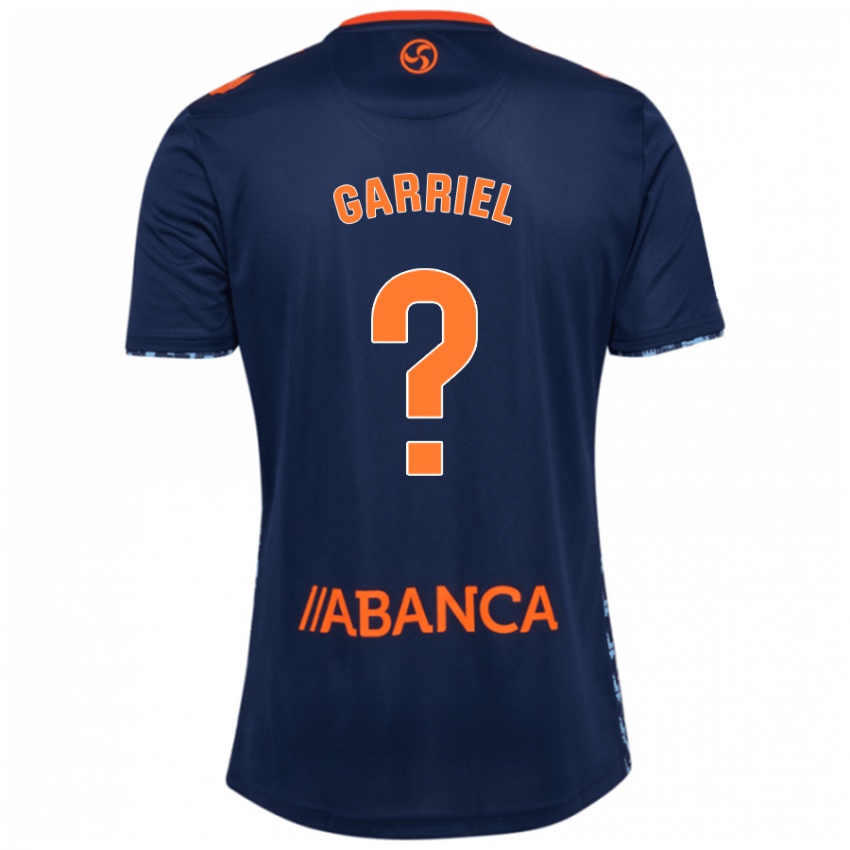 Niño Camiseta Iván Garriel #0 Azul Marino 2ª Equipación 2024/25 La Camisa