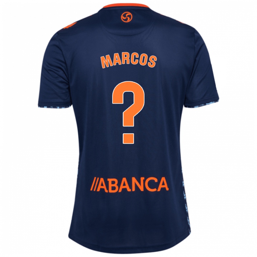 Niño Camiseta Óscar Marcos #0 Azul Marino 2ª Equipación 2024/25 La Camisa