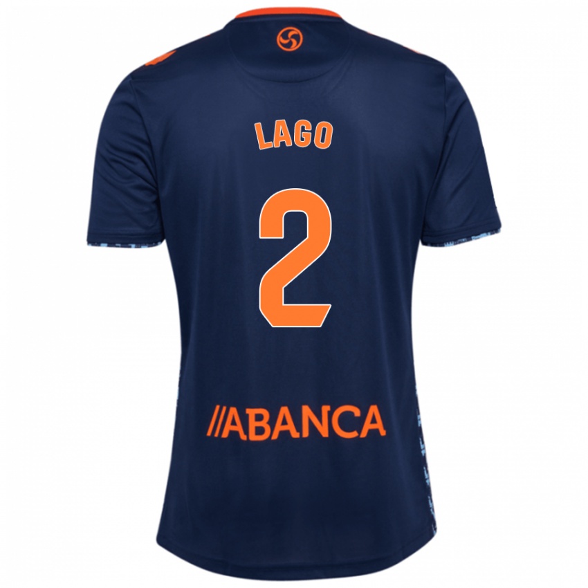 Niño Camiseta Yoel Lago #2 Azul Marino 2ª Equipación 2024/25 La Camisa