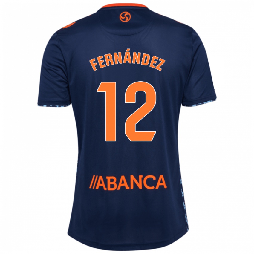 Niño Camiseta Manu Fernández #12 Azul Marino 2ª Equipación 2024/25 La Camisa