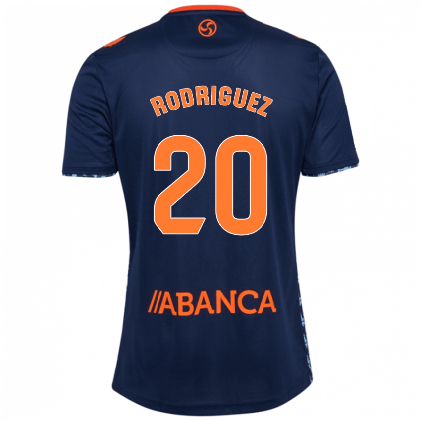 Niño Camiseta Javi Rodríguez #20 Azul Marino 2ª Equipación 2024/25 La Camisa