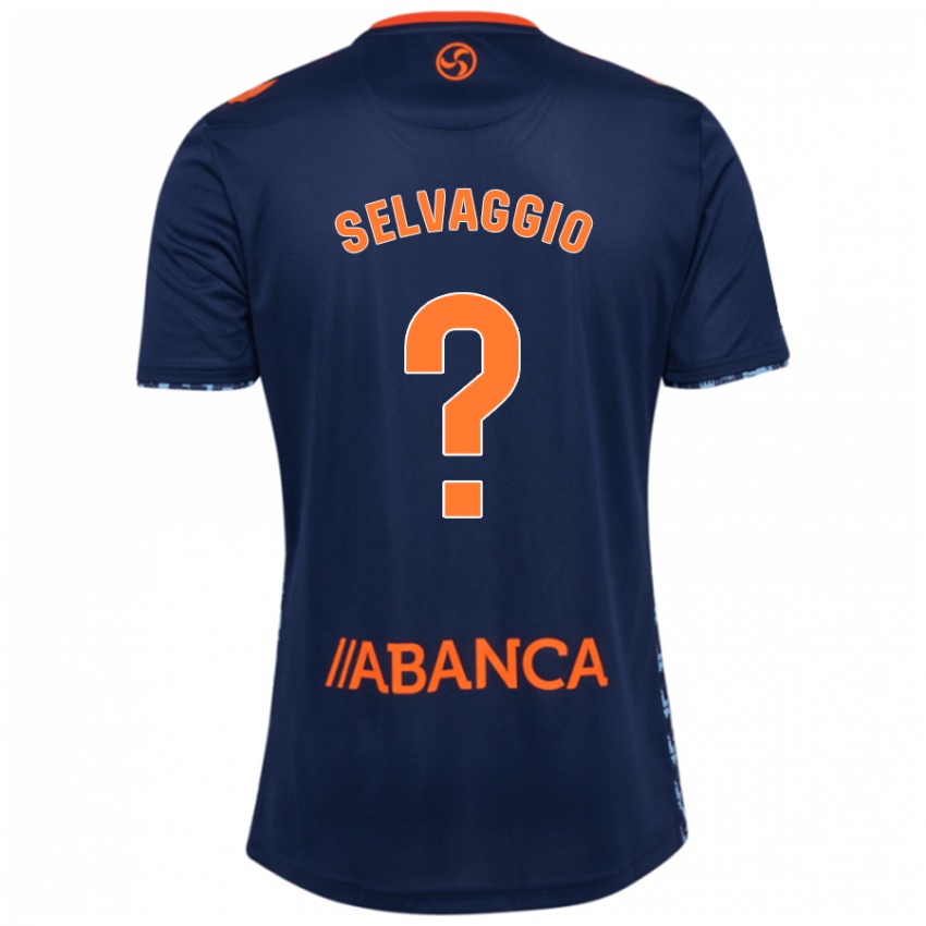 Niño Camiseta Nico Selvaggio #0 Azul Marino 2ª Equipación 2024/25 La Camisa