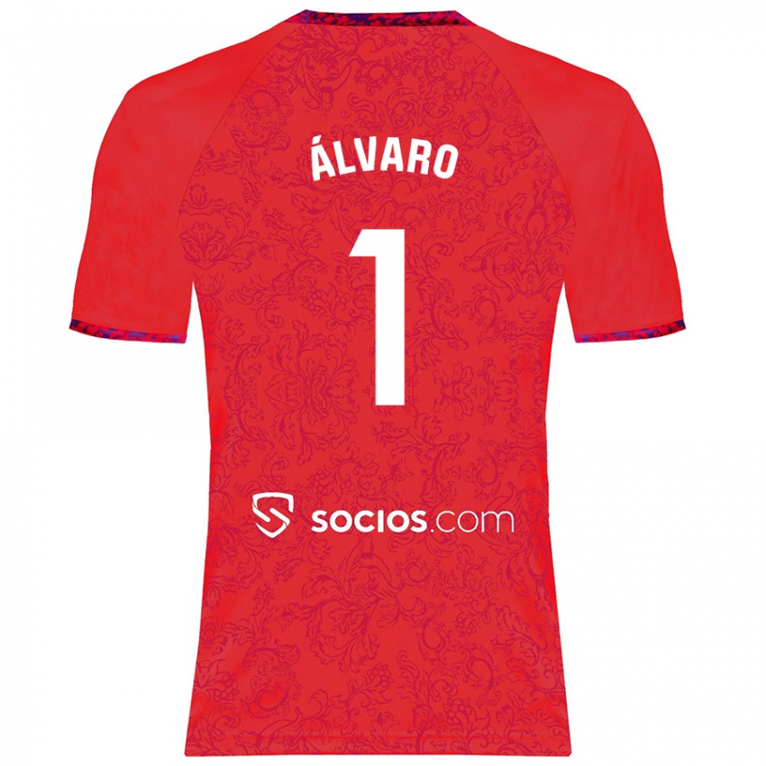 Niño Camiseta Álvaro Fernández #1 Rojo 2ª Equipación 2024/25 La Camisa