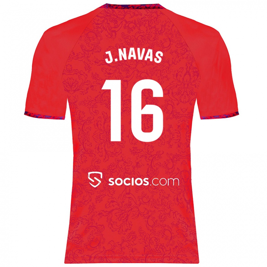 Niño Camiseta Jesús Navas #16 Rojo 2ª Equipación 2024/25 La Camisa