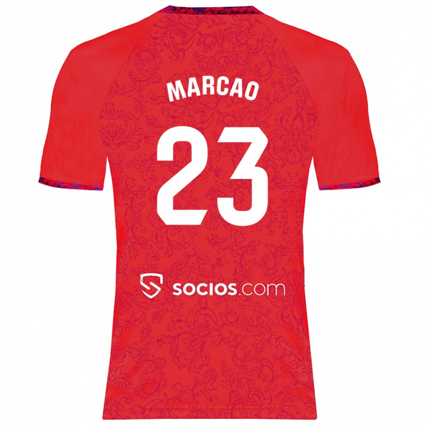 Niño Camiseta Marcão #23 Rojo 2ª Equipación 2024/25 La Camisa