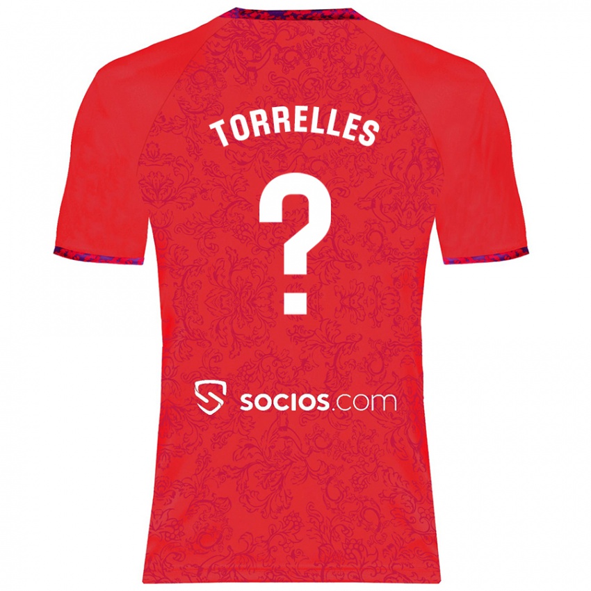 Niño Camiseta Genís Torrelles #0 Rojo 2ª Equipación 2024/25 La Camisa