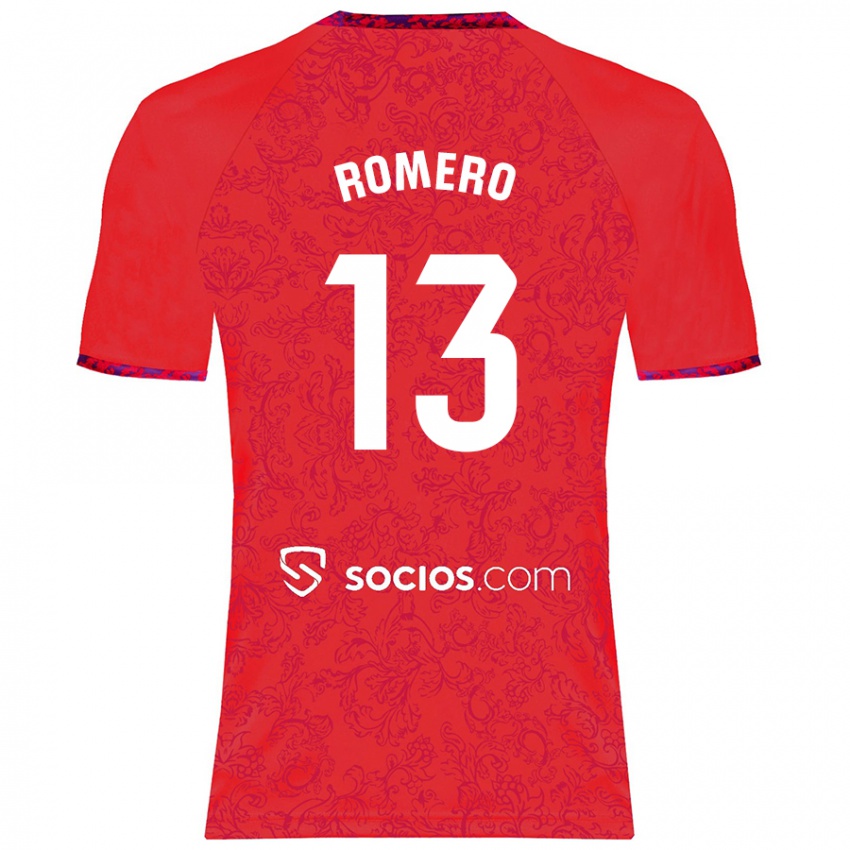 Niño Camiseta Rafael Romero #13 Rojo 2ª Equipación 2024/25 La Camisa